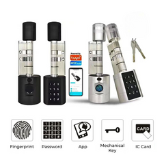 Smart Fingerprint Door Lock — Tuya WiFi, PIN & Card