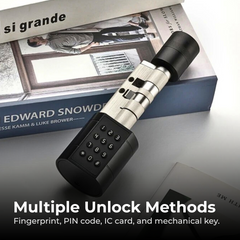 Smart Fingerprint Door Lock — Tuya WiFi, PIN & Card