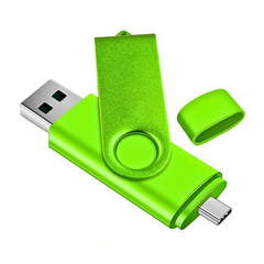 Metal OTG Type C USB Flash Drive 128GB 2-in-1
