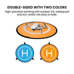 Foldable Drone Landing Pad — High-Visibility H Pad