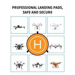 Foldable Drone Landing Pad — High-Visibility H Pad