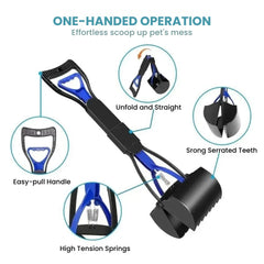 Foldable One-Hand Dog Poop Scooper — Hands-Free Cleanup