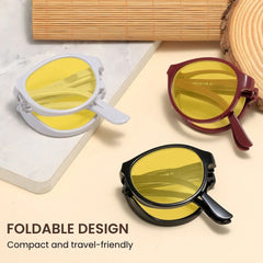 Foldable Anti-Glare Night Vision Driving Glasses