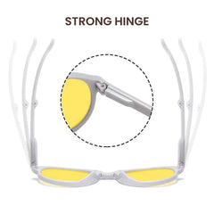 Foldable Anti-Glare Night Vision Driving Glasses