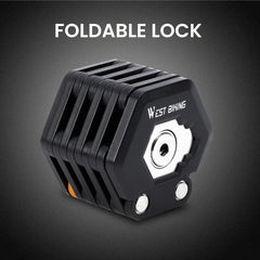 Foldable Bike Lock Alloy Steel for MTB & E-Bike