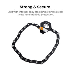 Foldable Bike Lock Alloy Steel for MTB & E-Bike