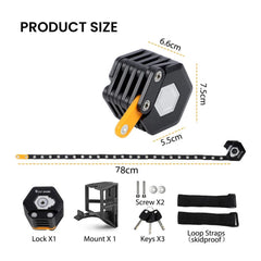Foldable Bike Lock Alloy Steel for MTB & E-Bike