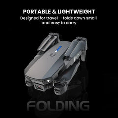 Folding 4K Dual-Camera Drone — Portable, GPS-Like Stability