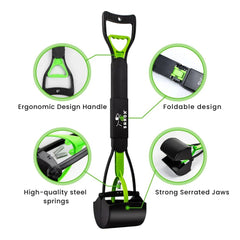 Folding One-Hand Pet Poop Picker & Waste Scooper
