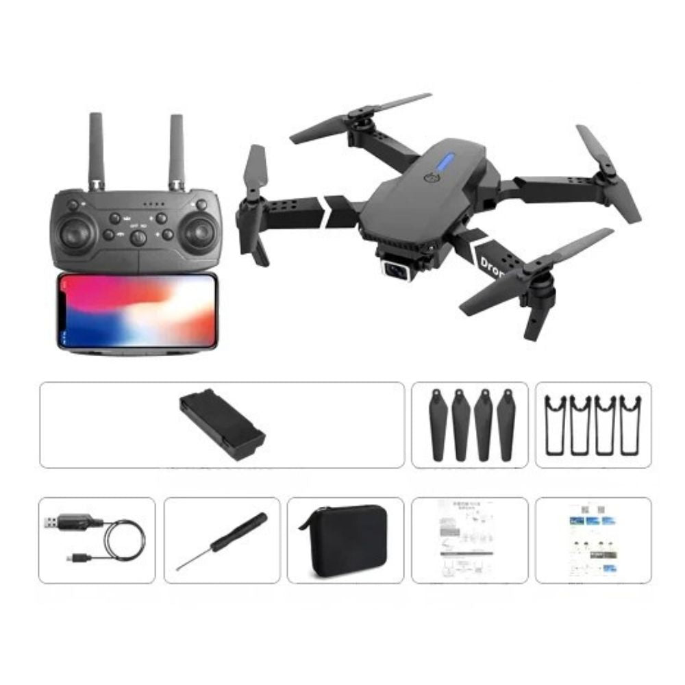 Folding 4K Dual-Camera Drone — Portable, GPS-Like Stability