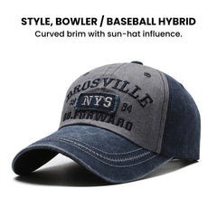 Four Seasons Men's Washable Embroidered Baseball Cap