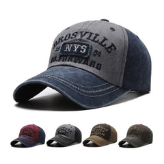 Four Seasons Men's Washable Embroidered Baseball Cap