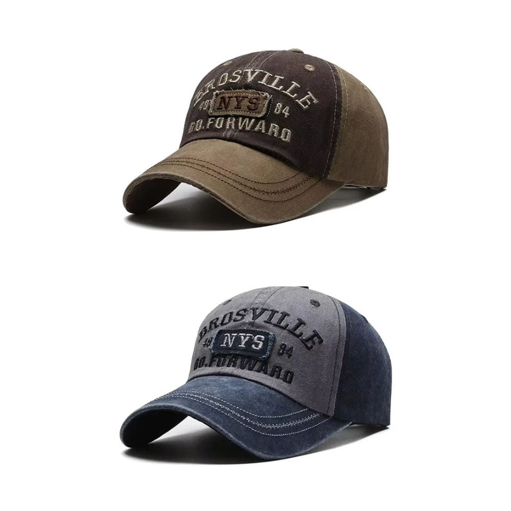 Four Seasons Men's Washable Embroidered Baseball Cap