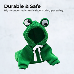 Cute Frog Dog Hoodie Sweater for Small Medium Dogs