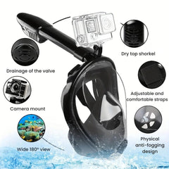 Full Face 180° Snorkel Mask Anti-Fog