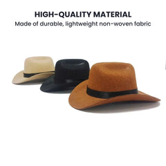Pet Cowboy Hat with Adjustable Chin Strap