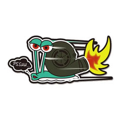 Funny Snail Turbo Car Sticker – Vinyl Racing Decal