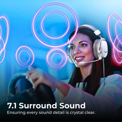 7.1 Surround Sound Gaming Headset PC PS5 Xbox