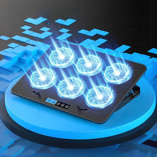Gaming Laptop Cooler Pad 6 Fans Dual USB
