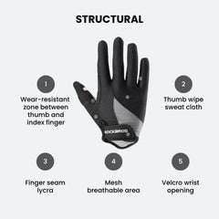 Gel-Padded Breathable Cycling Gloves — Half-Finger