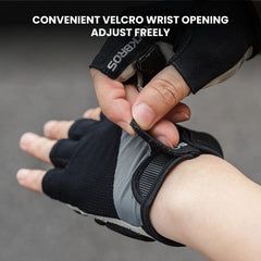 Gel-Padded Breathable Cycling Gloves — Half-Finger