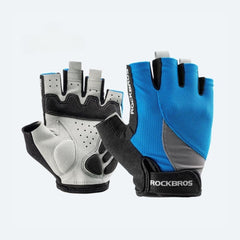 Gel-Padded Breathable Cycling Gloves — Half-Finger