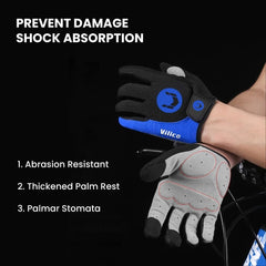 Gel Padded Half-Finger Cycling Gloves — Touchscreen, Anti-Slip