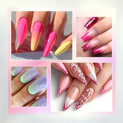 Gel Nail Polish Set 7 Colors UV Soak Off Long Lasting Kit