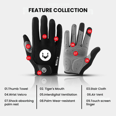 Gel Padded Half-Finger Cycling Gloves — Touchscreen, Anti-Slip