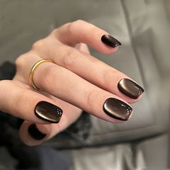Black Brown Cat Eye Gel Polish - MIANEL 12ML Summer 2025