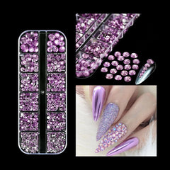 Gold Silver Micro Caviar Beads Set for Nail Art 0.8-3mm