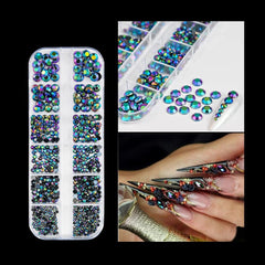 Gold Silver Micro Caviar Beads Set for Nail Art 0.8-3mm