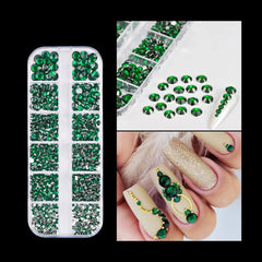 Gold Silver Micro Caviar Beads Set for Nail Art 0.8-3mm