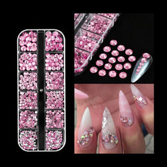 Gold Silver Micro Caviar Beads Set for Nail Art 0.8-3mm