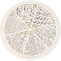 Gold Silver Micro Caviar Beads Set for Nail Art 0.8-3mm