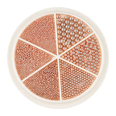 Gold Silver Micro Caviar Beads Set for Nail Art 0.8-3mm
