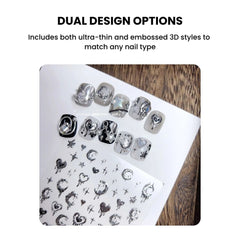Golden Butterfly Nail Art Stickers - DIY Manicure Decals