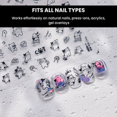 Golden Butterfly Nail Art Stickers - DIY Manicure Decals