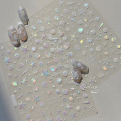 Golden Butterfly Nail Art Stickers - DIY Manicure Decals