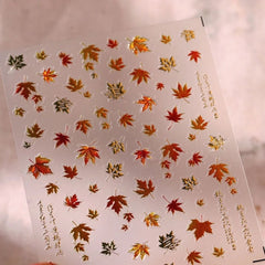 Golden Butterfly Nail Art Stickers - DIY Manicure Decals