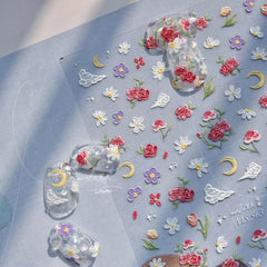 Golden Butterfly Nail Art Stickers - DIY Manicure Decals