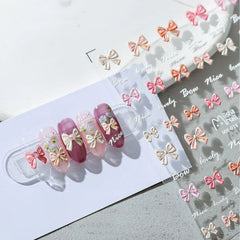 Golden Butterfly Nail Art Stickers - DIY Manicure Decals