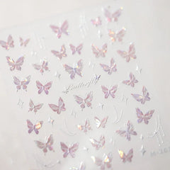Golden Butterfly Nail Art Stickers - DIY Manicure Decals