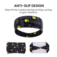 Gothic Skull Headband – Seamless Breathable Sports Cap
