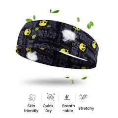 Gothic Skull Headband – Seamless Breathable Sports Cap