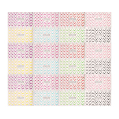 Gradient French Nail Stickers – 8pcs Ombre Ink Wave Decals