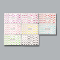 Gradient French Nail Stickers – 8pcs Ombre Ink Wave Decals
