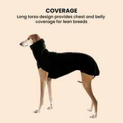 Greyhound Fleece Turtleneck Coat