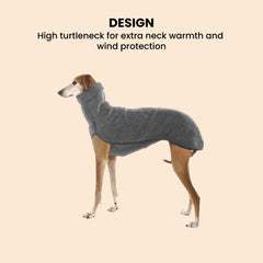 Greyhound Fleece Turtleneck Coat
