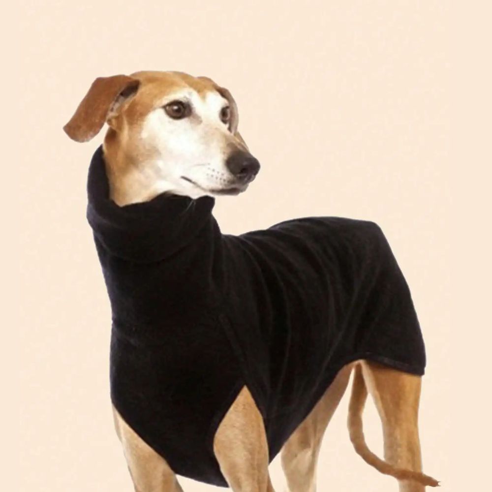 Greyhound Fleece Turtleneck Coat